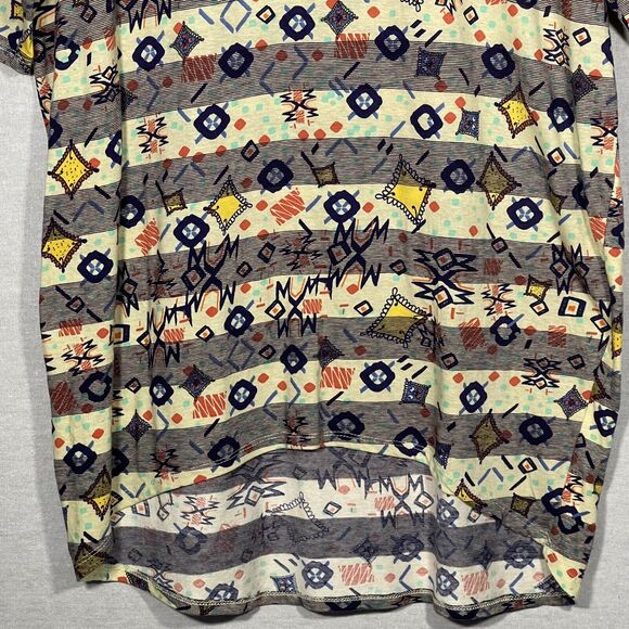 LulaRoe Oversized Top Size S Multicolor Cave Paintings Tribal Ethnic Art-to-Wear - Picture 11 of 12
